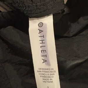 Athleta Charcoal Long Windbreaker lightweight
